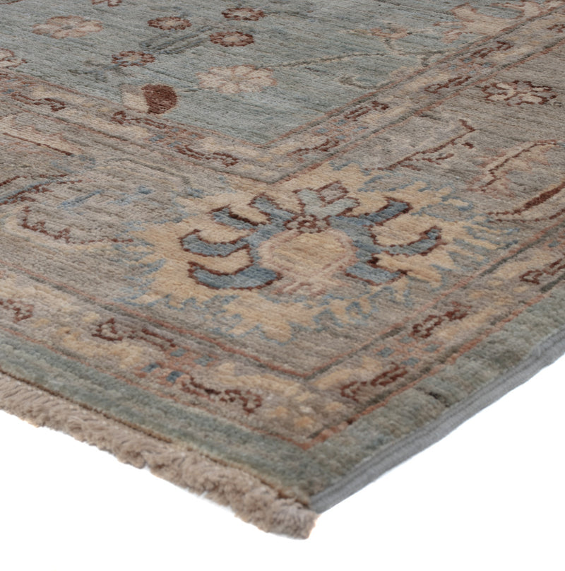 Usak Teppich 153x200cm - Orientteppich - hellblau