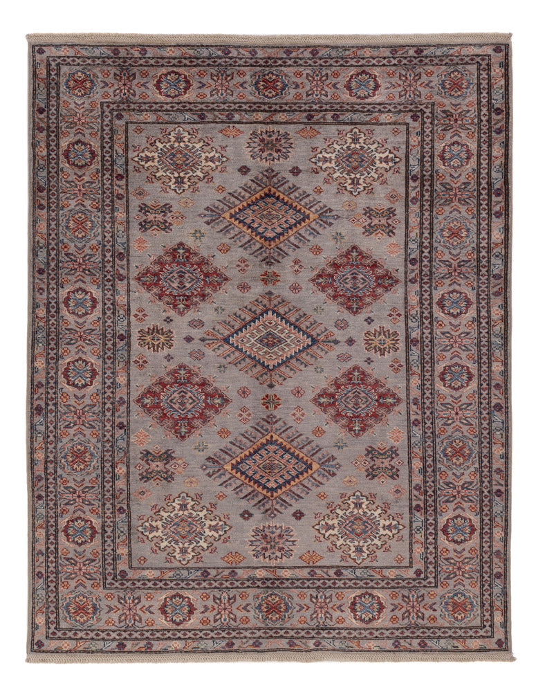 Kazak Teppich 150x194cm - Orientteppich - dunkelbeige