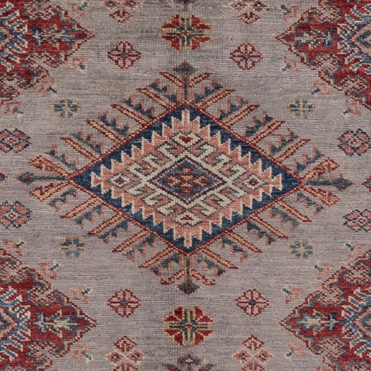 Kazak Teppich 150x194cm - Orientteppich - dunkelbeige