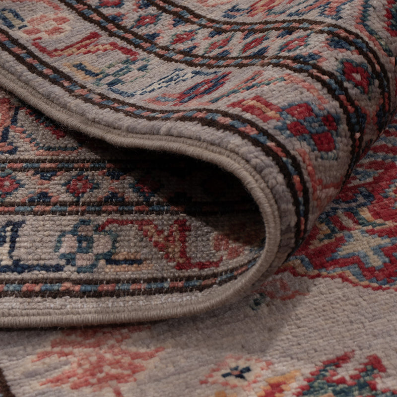 Kazak Teppich 150x194cm - Orientteppich - dunkelbeige