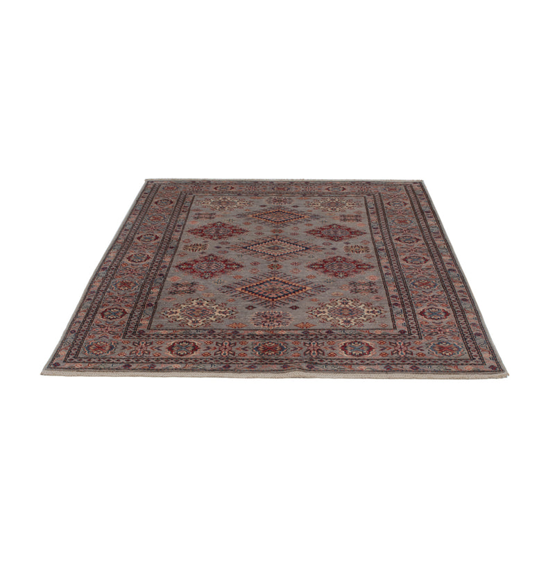 Kazak Teppich 150x194cm - Orientteppich - dunkelbeige