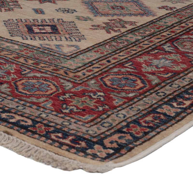 Kazak Teppich 147x207cm - Orientteppich - dunkelbeige