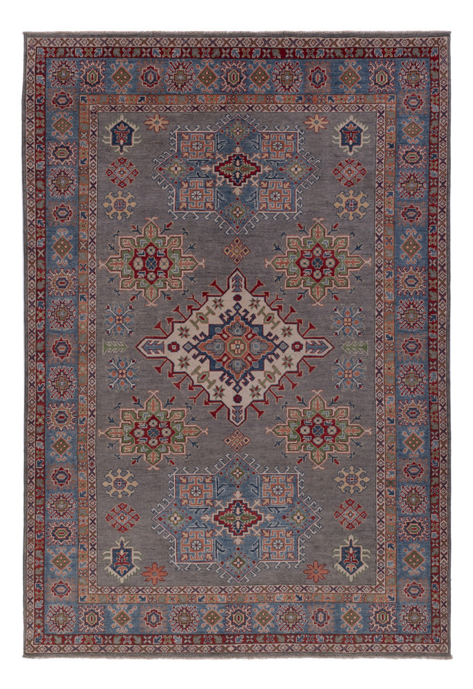 Kazak Teppich 204x301cm - Orientteppich - dunkelblau