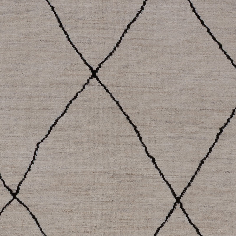 Berber Teppich 205x297cm - Wollteppich - hellgrau