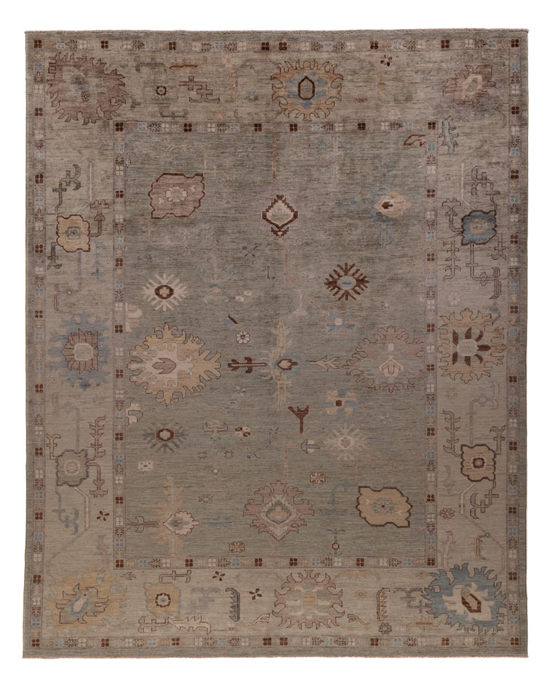 Usak Teppich 247x300cm - Orientteppich - dunkelbeige