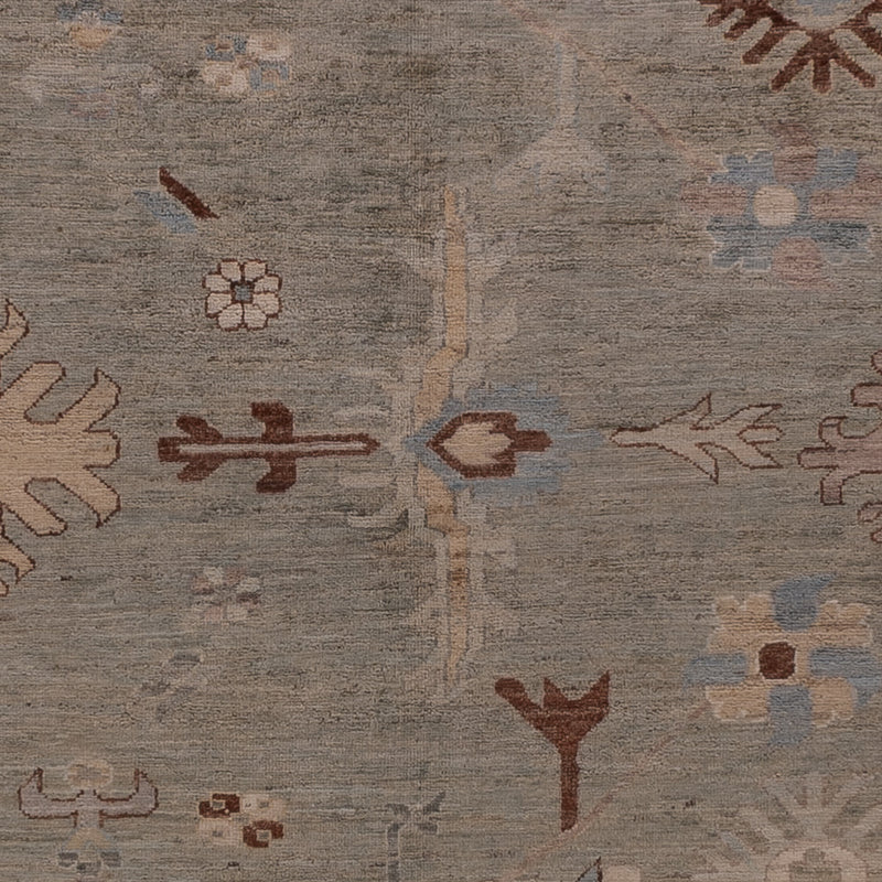 Usak Teppich 247x300cm - Orientteppich - dunkelbeige