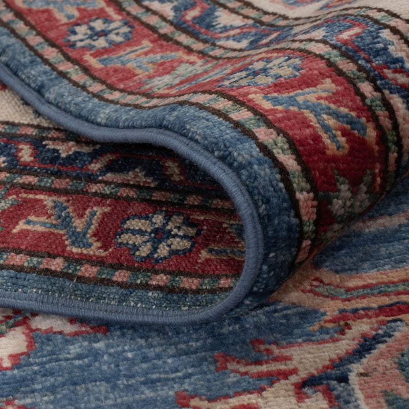 Kazak Teppich 203x284cm - Orientteppich - blau