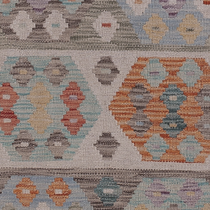Kelim Maimene Teppich 85x247cm - mehrfarbig