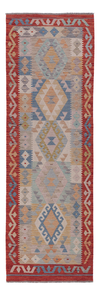 Kelim Maimene Teppich 83x246cm - mehrfarbig