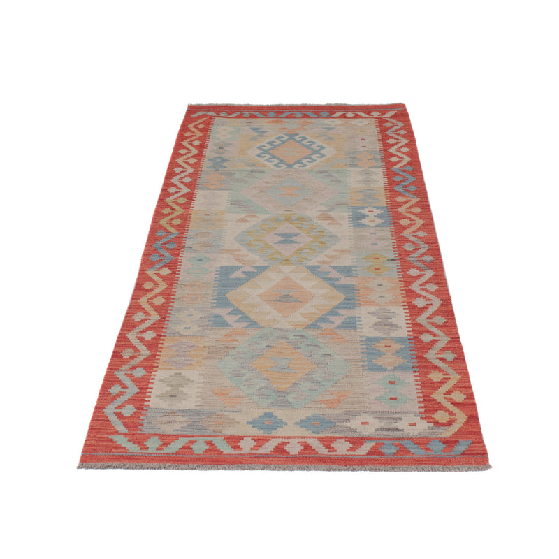 Kelim Maimene Teppich 83x246cm - mehrfarbig