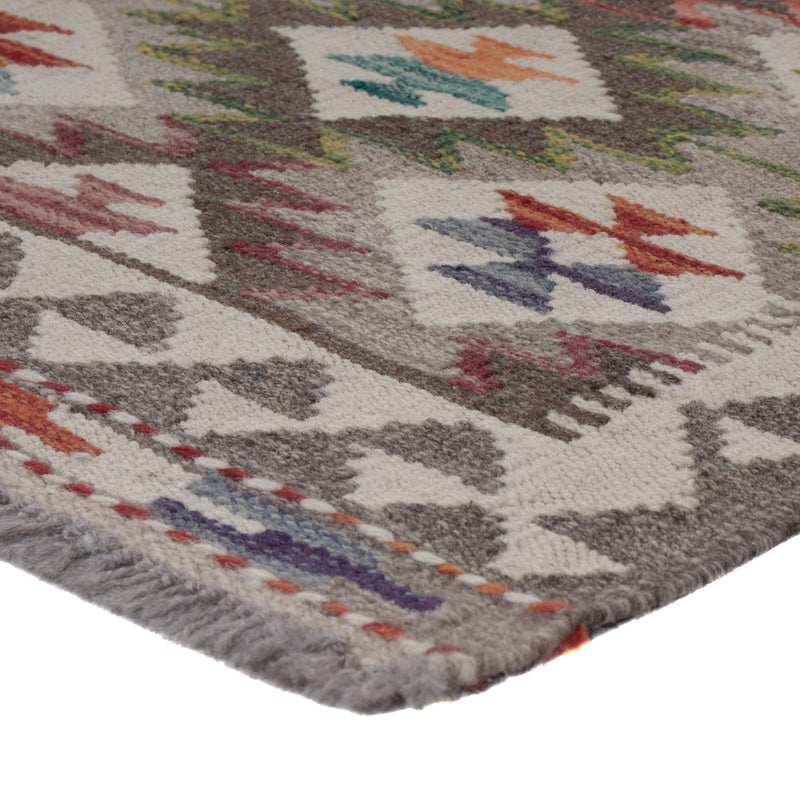 Kelim Maimene Teppich 84x249cm - mehrfarbig