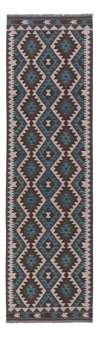 Kelim Maimene Teppich 83x303cm - dunkelgrün – product image