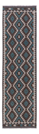 Kelim Maimene Teppich 83x303cm - dunkelgrün