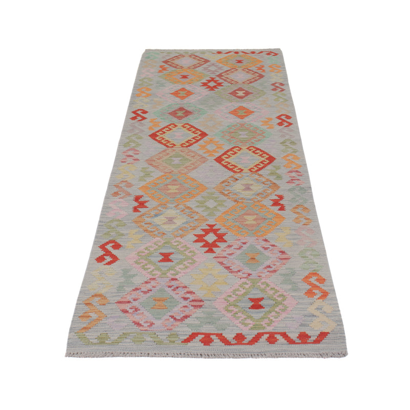 Kelim Maimene Teppich 84x300cm - mehrfarbig