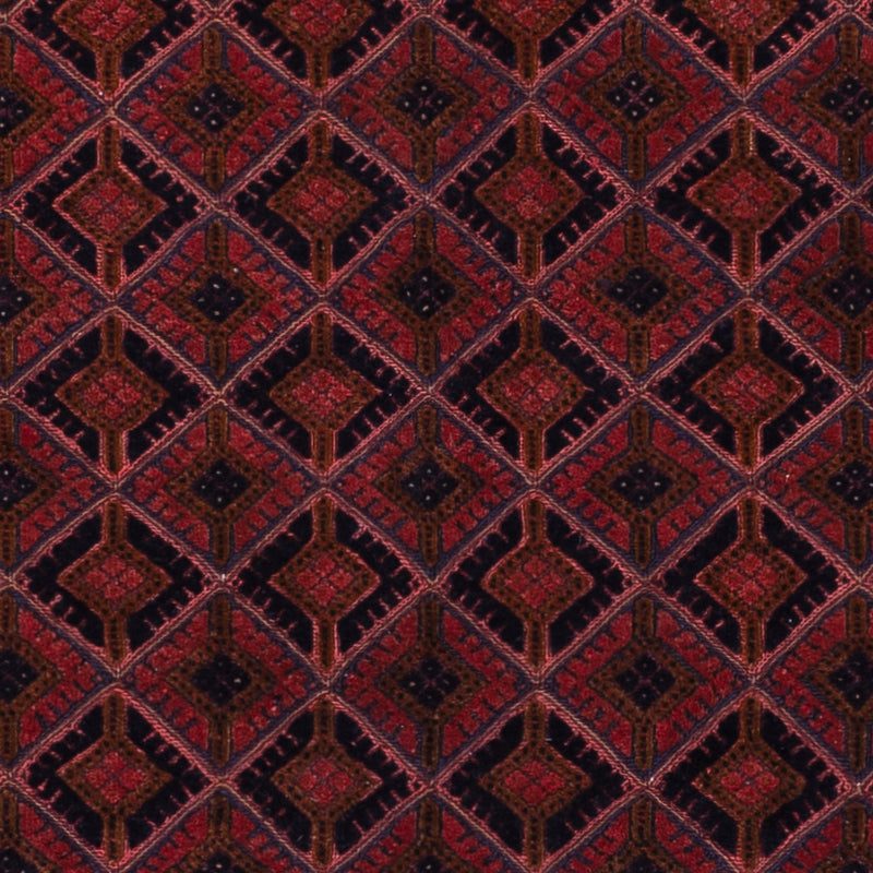 Kelim Afghan Teppich 153x204cm - dunkelrot
