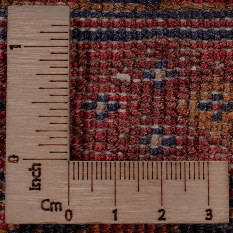 Kelim Afghan Teppich 140x207cm - dunkelrot
