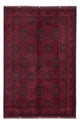 Afghan Teppich 204x301cm - Orientteppich - dunkelrot