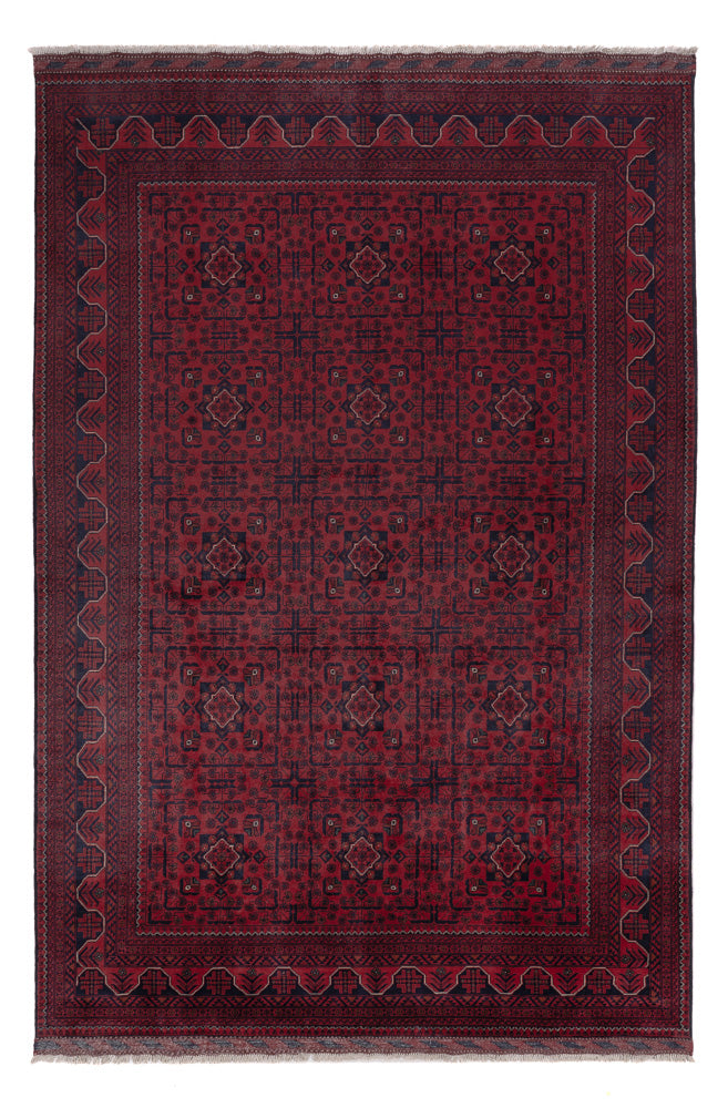 Khal Mohammadi Teppich 197x299cm - Orientteppich - dunkelrot