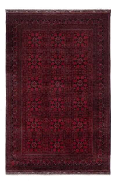 Khal Mohammadi Teppich 196x301cm - Orientteppich - dunkelrot