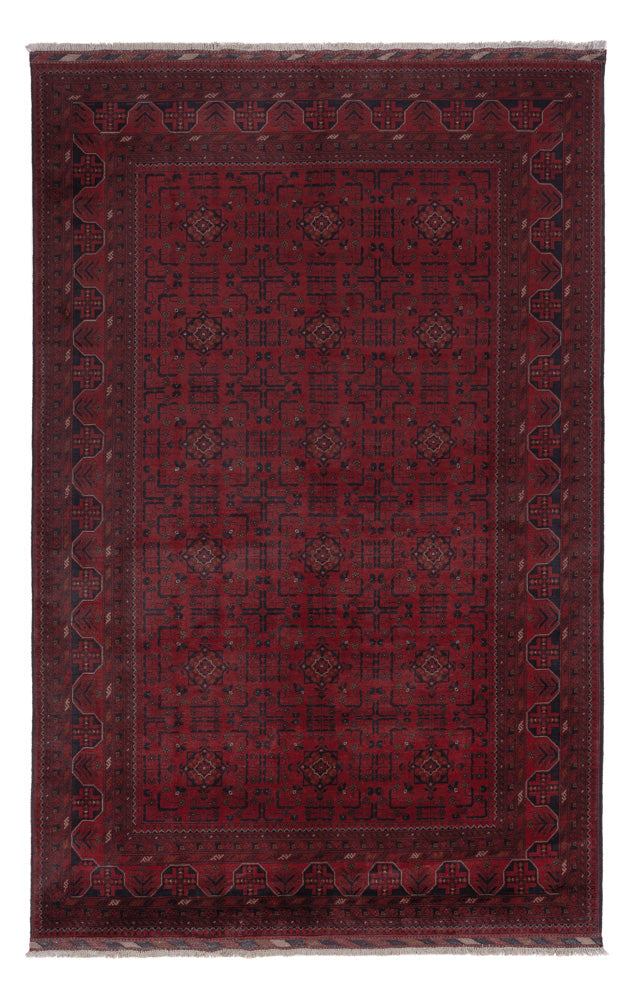 Khal Mohammadi Teppich 196x306cm - Orientteppich - dunkelrot