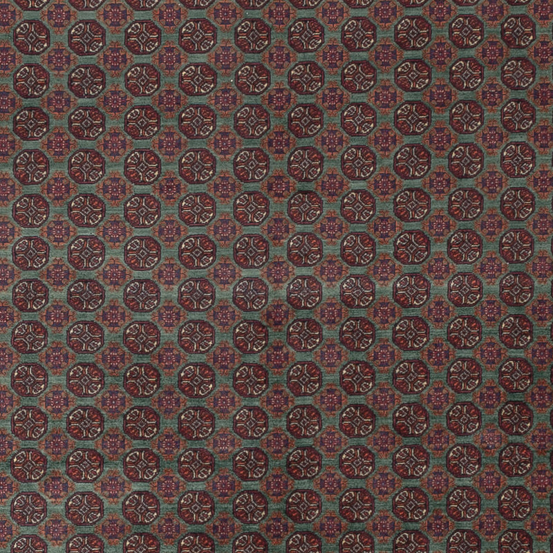 Afghan Teppich 200x291cm - Orientteppich - dunkelrot