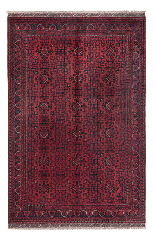 Khal Mohammadi Teppich 198x300cm - Orientteppich - dunkelrot