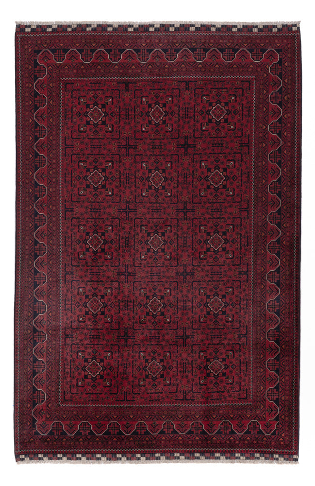 Khal Mohammadi Teppich 197x300cm - Orientteppich - dunkelrot