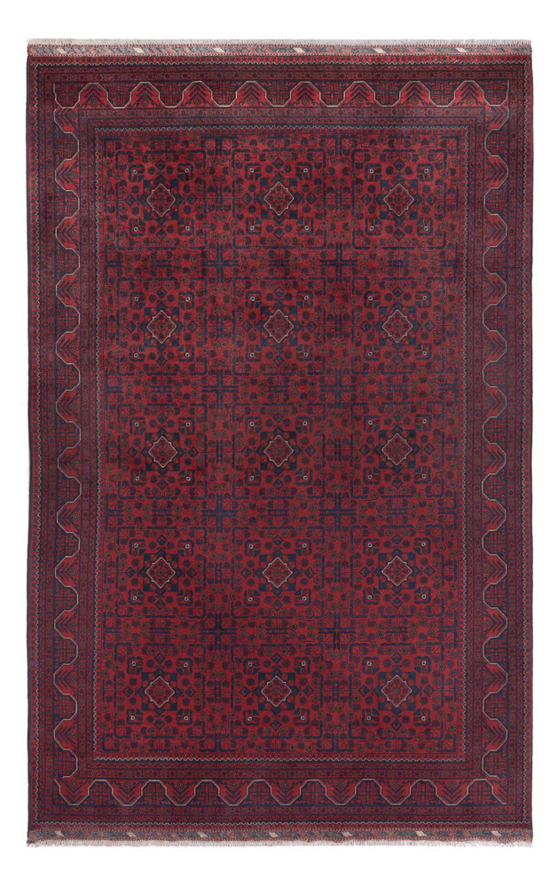 Khal Mohammadi Teppich 197x307cm - Orientteppich - dunkelrot