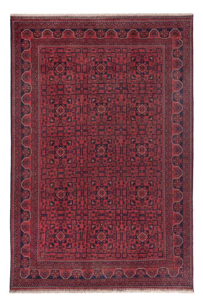 Khal Mohammadi Teppich 197x294cm - Orientteppich - dunkelrot