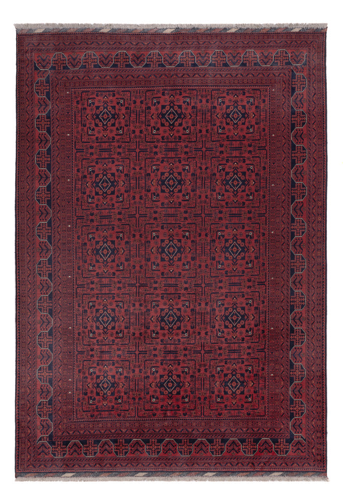 Khal Mohammadi Teppich 195x289cm - Orientteppich - dunkelrot