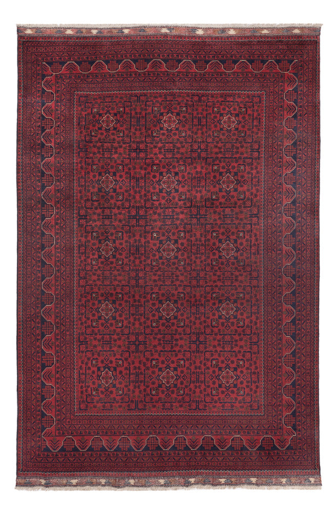 Khal Mohammadi Teppich 198x292cm - Orientteppich - dunkelrot