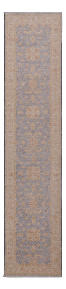 Ziegler Teppich 60x297cm - Orientteppich - hellblau