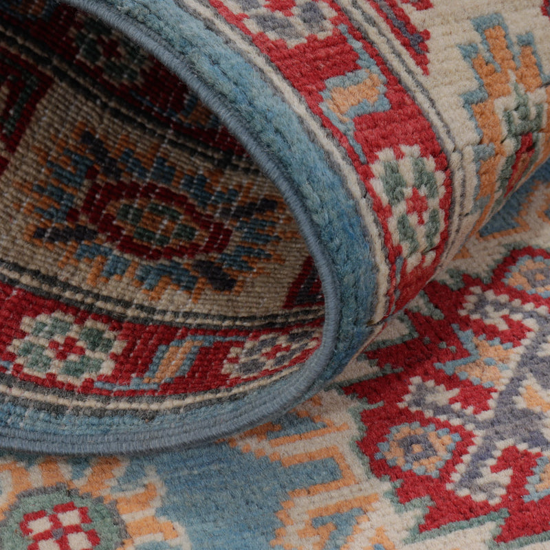 Kazak Teppich 88x158cm - Orientteppich - blau