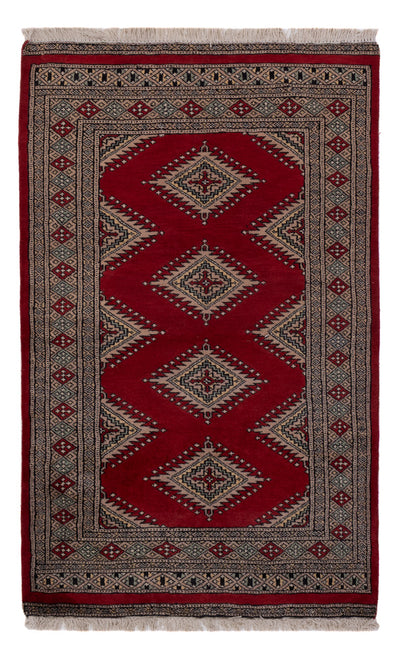 Pakistan Teppich 94x152cm - Orientteppich - rot