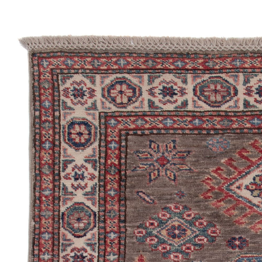 Kazak Teppich 82x117cm - Orientteppich - dunkelbeige