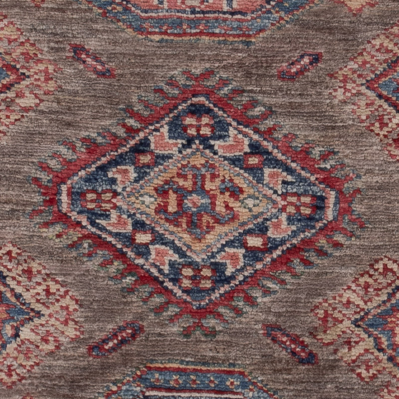 Kazak Teppich 81x117cm - Orientteppich - dunkelbeige