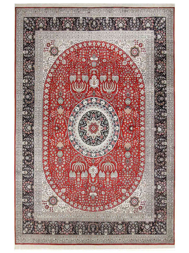 China Seide Teppich 272x370cm - Orientteppich - rot