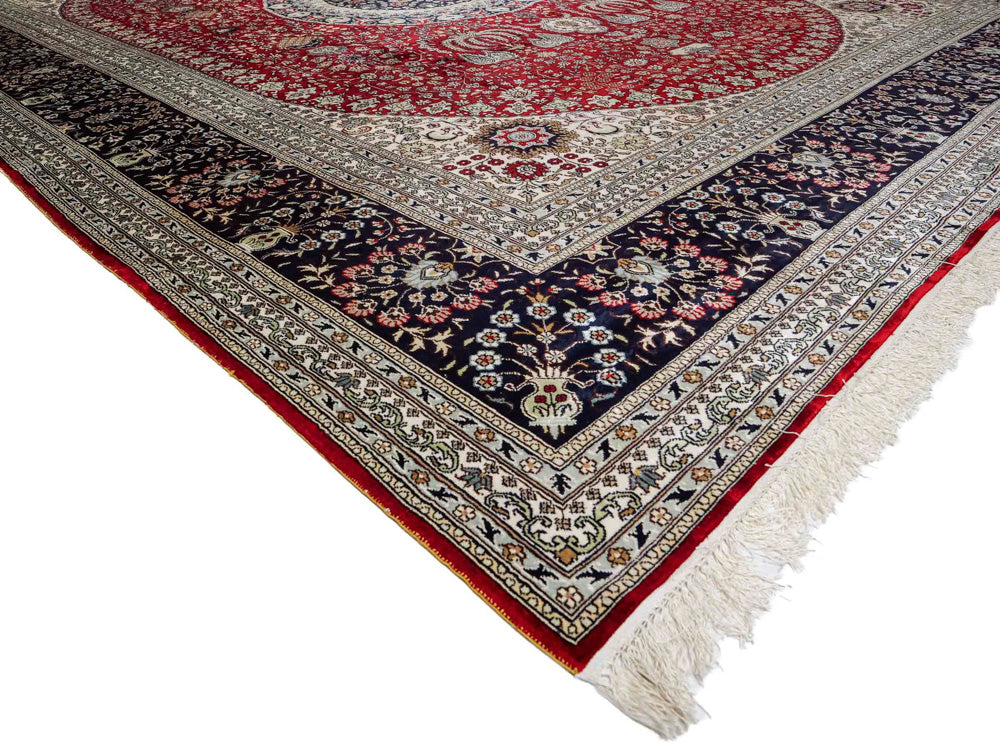 China Seide Teppich 272x370cm - Orientteppich - rot