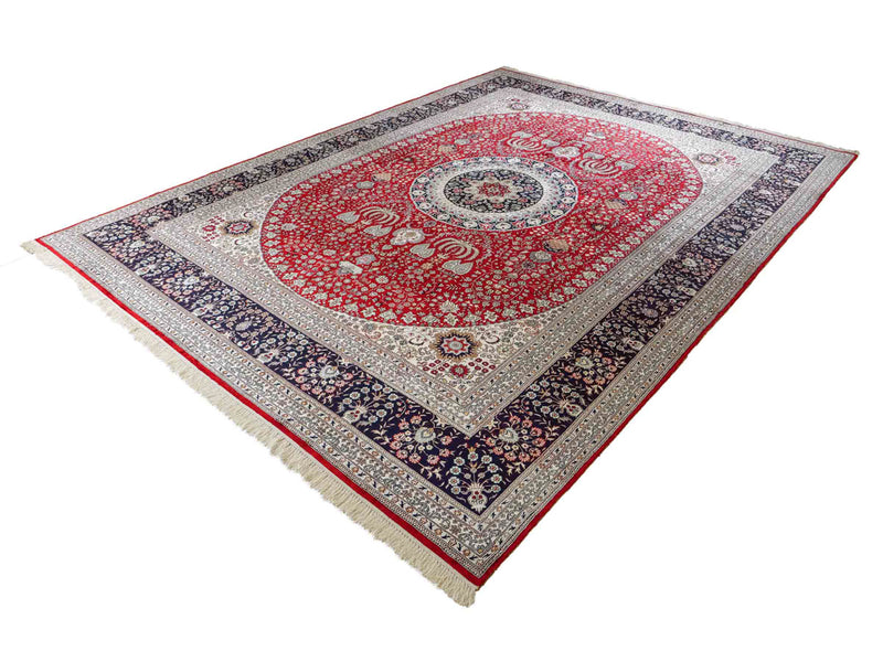 China Seide Teppich 272x370cm - Orientteppich - rot