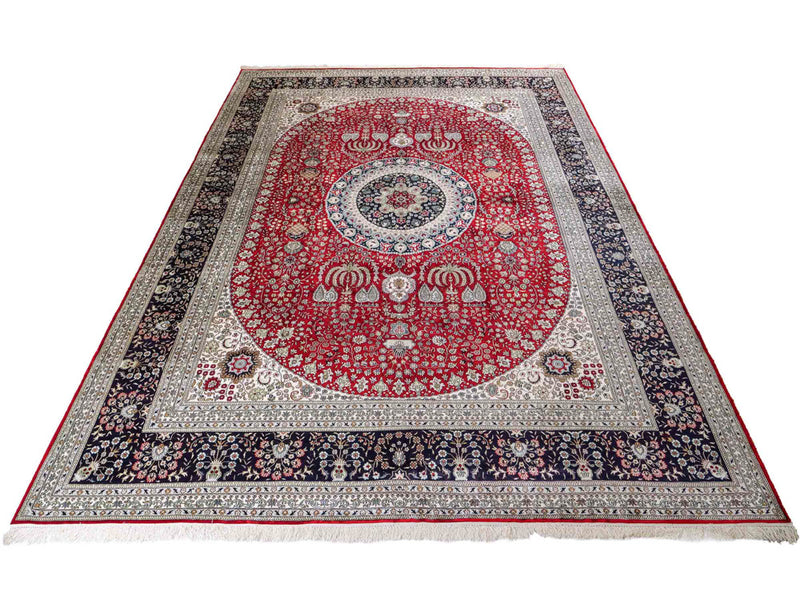 China Seide Teppich 272x370cm - Orientteppich - rot
