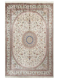 China Seide Teppich 277x366cm - Orientteppich - beige – product image