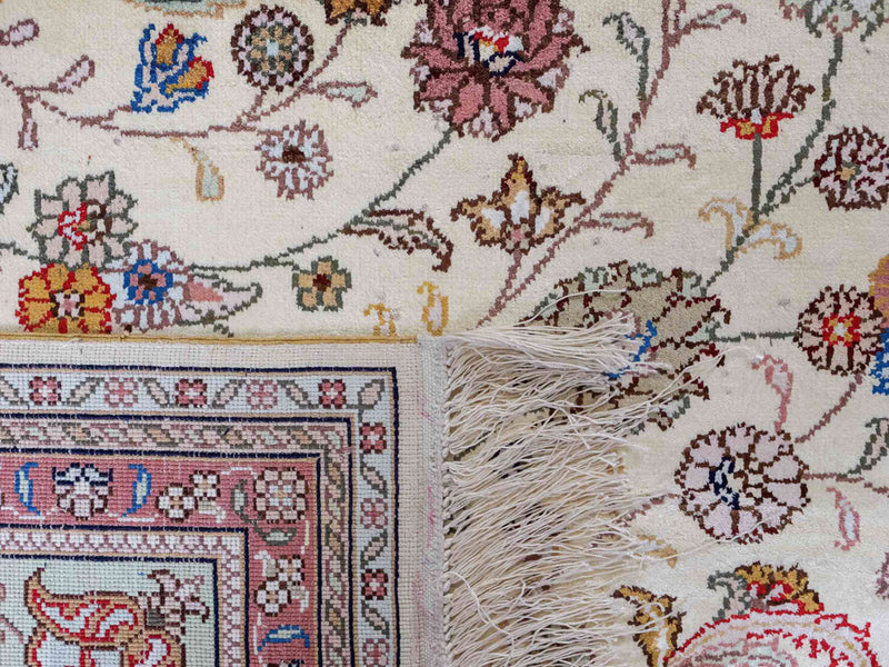 China Seide Teppich 277x366cm - Orientteppich - beige