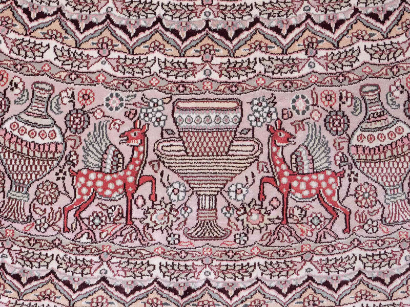China Seide Teppich 300x300cm - Orientteppich - beige