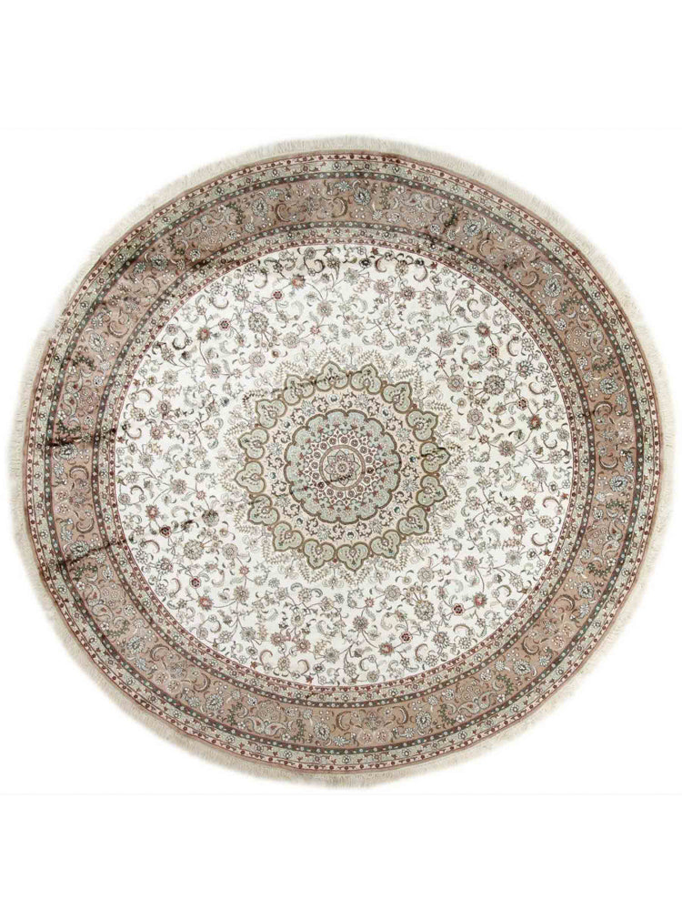 China Seide Teppich 303x303cm - Orientteppich - beige