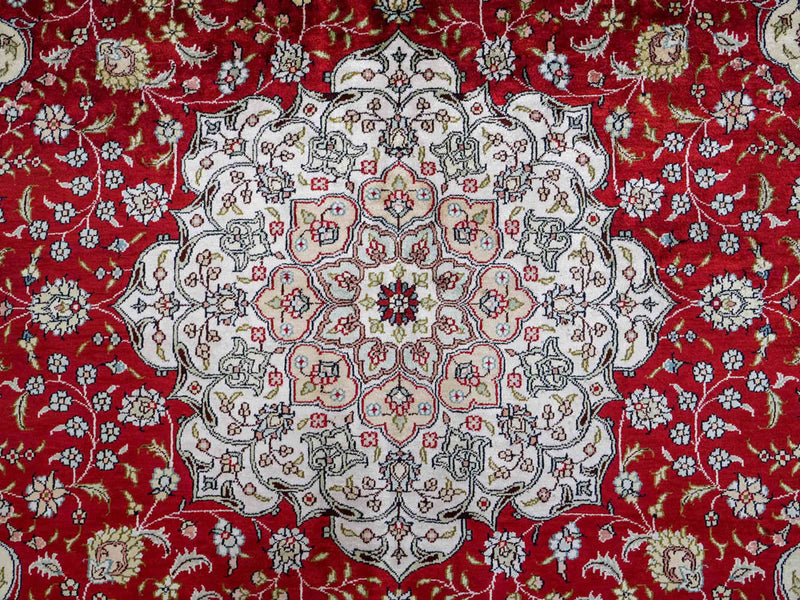 China Seide Teppich 182x276cm - Orientteppich - rot