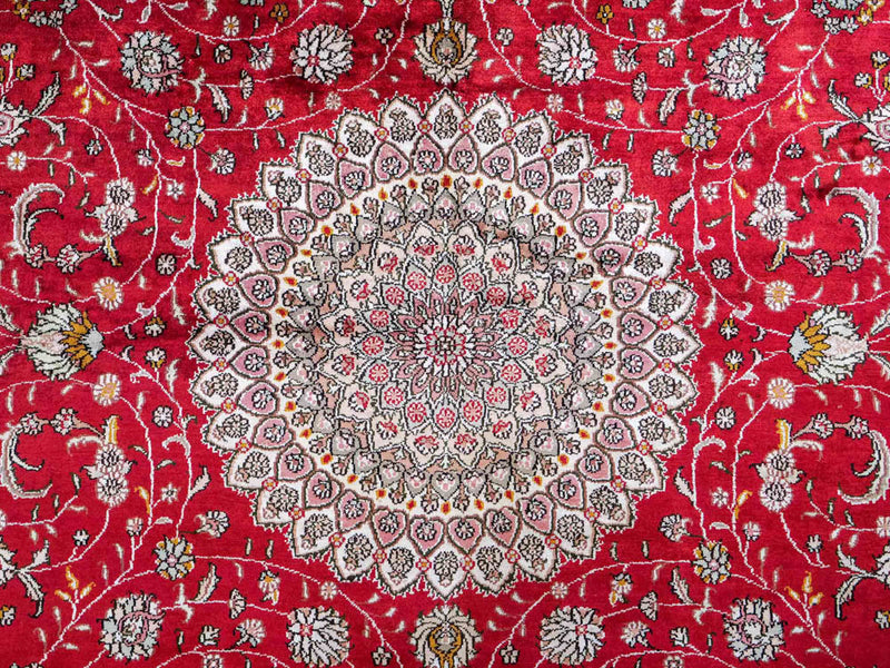 China Seide Teppich 183x278cm - Orientteppich - rot