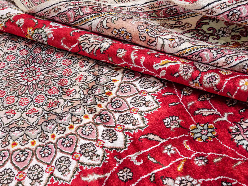 China Seide Teppich 183x278cm - Orientteppich - rot