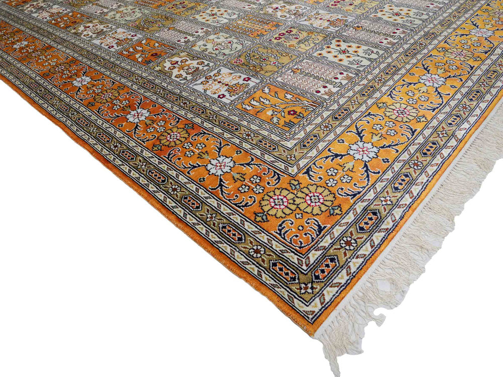 China Seide Teppich 181x267cm - Orientteppich - dunkelbeige