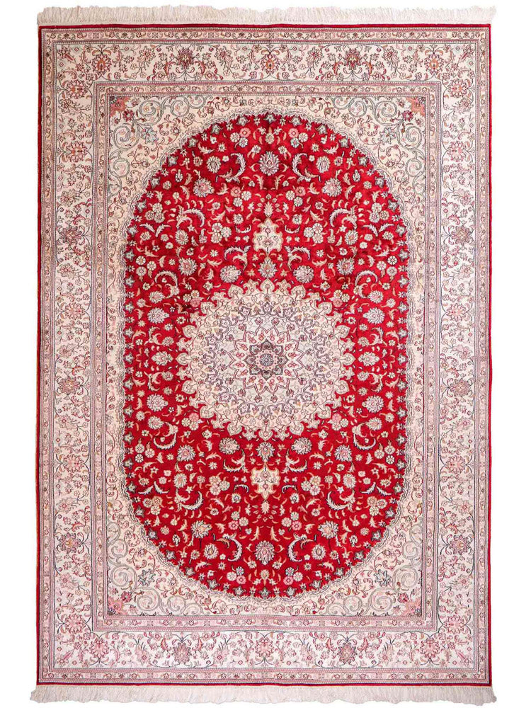 China Seide Teppich 180x263cm - Orientteppich - rot