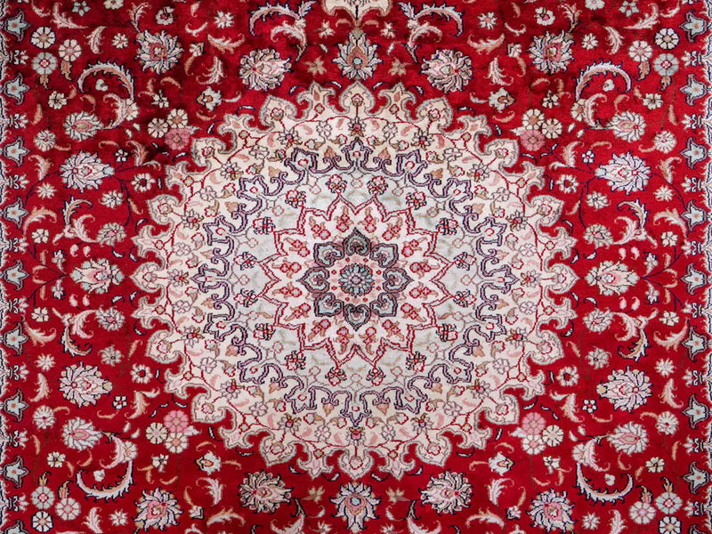 China Seide Teppich 180x263cm - Orientteppich - rot